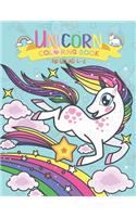 Unicorn Coloring Book for girl ages 4-8