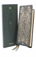 Jesus Bible Artist Edition, Esv, Genuine Leather, Calfskin, Green, Limited Edition