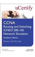 CCNA Routing and Switching ICND2 200-105 Network Simulator, Pearson uCertify Academic Edition Student Access Card