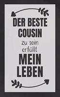 Cousin zu sein: DIN A5 - 120 Seiten Punkteraster - Kalender - Notizbuch - Notizblock - Block - Terminkalender - Abschied - Abschiedsgeschenk - Ruhestand - Arbeitsko