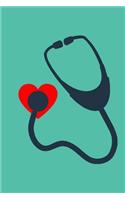 Stethoscope Heart Notebook