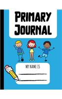 Primary Journal: Dotted Midline and Picture Space - K-2 Kindergarten to Second Grade Creative Story Tablet - Primary Ruled - 100 Pages