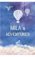 Mila's Adventures: Softcover Personalized Keepsake Journal, Custom Diary, Writing Notebook with Lined Pages