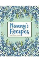 Nanny's Recipes Blue Flower Edition