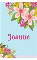 Joanne Personalized Blank Lined Journal Notebook
