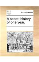A Secret History of One Year.