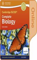 Cambridge IGCSE® & O Level Complete Biology: Enhanced Online Student Book Fourth Edition: Online Student Book 4th Edition Access Code Card