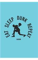 Cool Basketball Eat Sleep Dunk Repeat Notebook: Graph Paper Journal 6x9 - 120 Pages