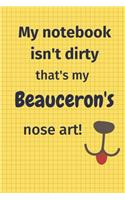 My Notebook Isn't Dirty That's My Beauceron's Nose Art