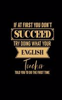 If at First You Don't Succeed Try Doing What Your English Teacher Told You to Do the First Time