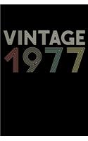 Vintage 1977 Notebook Birthday Gift