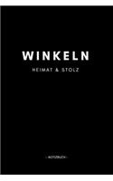 Winkeln: Notizbuch A5 mit 120 Seiten Punktraster - Dotted Notizblock, Journal, Notebook - Deine Stadt, Notizen, To Do's