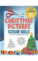 Christmas Pictures Scissor Skills Activity Book For Kids