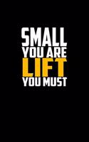 Small you are lift you must