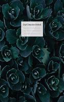 Graph Composition Notebook: Grid Paper Notebook: Large Size 8.5x11 Inches, 110 pages. Notebook Journal: Dark Green Roses Workbook for Preschoolers Students Teens Adults for Sch