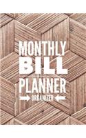 Monthly Bill Planner Organizer
