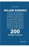 Killer Sudoku - 200 Normal Puzzles 9x9 (Volume 3)