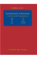 Institutional Arbitration