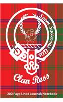Clan Ross 200 Page Lined Journal/Notebook