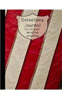 Detectives Journal for All Your Detective Sleuthing: The Large Detective Journal for Super Sleuth Children- Patriotic American Flag