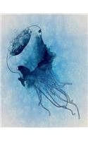 Jellyfish Notebook: Dot Grid Notebook Journal 8.5 x 11 202 Pages