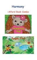 Harmony -6X9 BW: Hedgehogs Hug and Jungle Fire