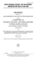 HUD's program, budget, and management priorities for fiscal year 2002