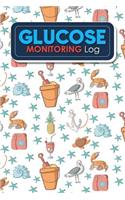 Glucose Monitoring Log: Blood Glucose Record, Diabetic Glucose Log Book, Daily Glucose Log, Glucose Tracker, Cute Beach Cover(61 Glucose Monitoring Logs)