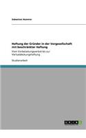 Haftung der Gründer in der Vorgesellschaft mit beschränkter Haftung