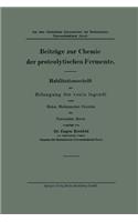 Beiträge zur Chemie der proteolytischen Fermente: (German)