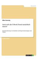 Setzt sich der E-Book Trend tatsächlich durch?