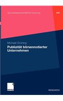 Publizität börsennotierter Unternehmen