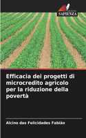 Efficacia dei progetti di microcredito agricolo per la riduzione della povertà