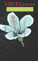 100 Flower Coloring Book