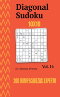 Diagonal Sudoku: 200 Rompecabezas Experto 10x10 vol. 16