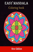Easy Mandala coloring book