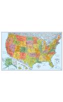 Signature U.S. Folded Wall Map: Musf