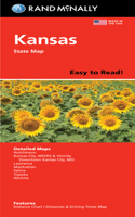 Rand McNally Easy to Read Folded Map: Kansas State Map