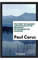 Story of Samson and Its Place in the Religious Development of Mankind