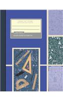 Graph Paper Notebook: Quad Ruled, Grid Paper Notebook, Graph Paper Composition Books (Large 8.5" x 11") Azul