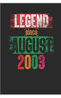 Legend Since August 2003
