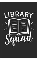 Library Squad: Dot matrix notebook for the journal or diary for women and men