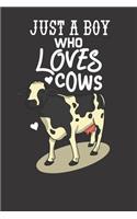 Notebook: Cows Dot Grid 6x9 120 Pages