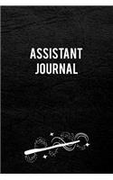 Assistant Journal: Blank Line Assistant Journal / Planner / Career / Co-Worker / Job Gift (6 x 9 - 110 Wide Pages)