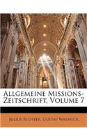 Allgemeine Missions-Zeitschrift, Volume 7