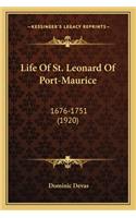 Life of St. Leonard of Port-Maurice