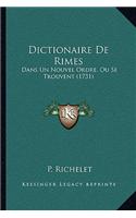 Dictionaire De Rimes