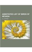 Annotated List of Birds of Nevada