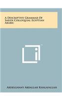 A Descriptive Grammar of Saeidi Colloquial Egyptian Arabic