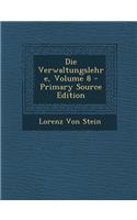 Die Verwaltungslehre, Volume 8